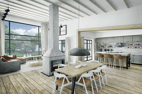 Truoba Class 116 house plan dinning room
