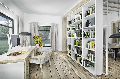 Truoba Class 116 house plan home office