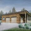 Truoba detached garage plans facade