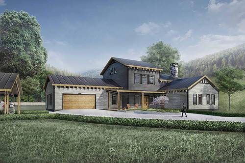 Truoba Class 316 traditional house plans front elevation