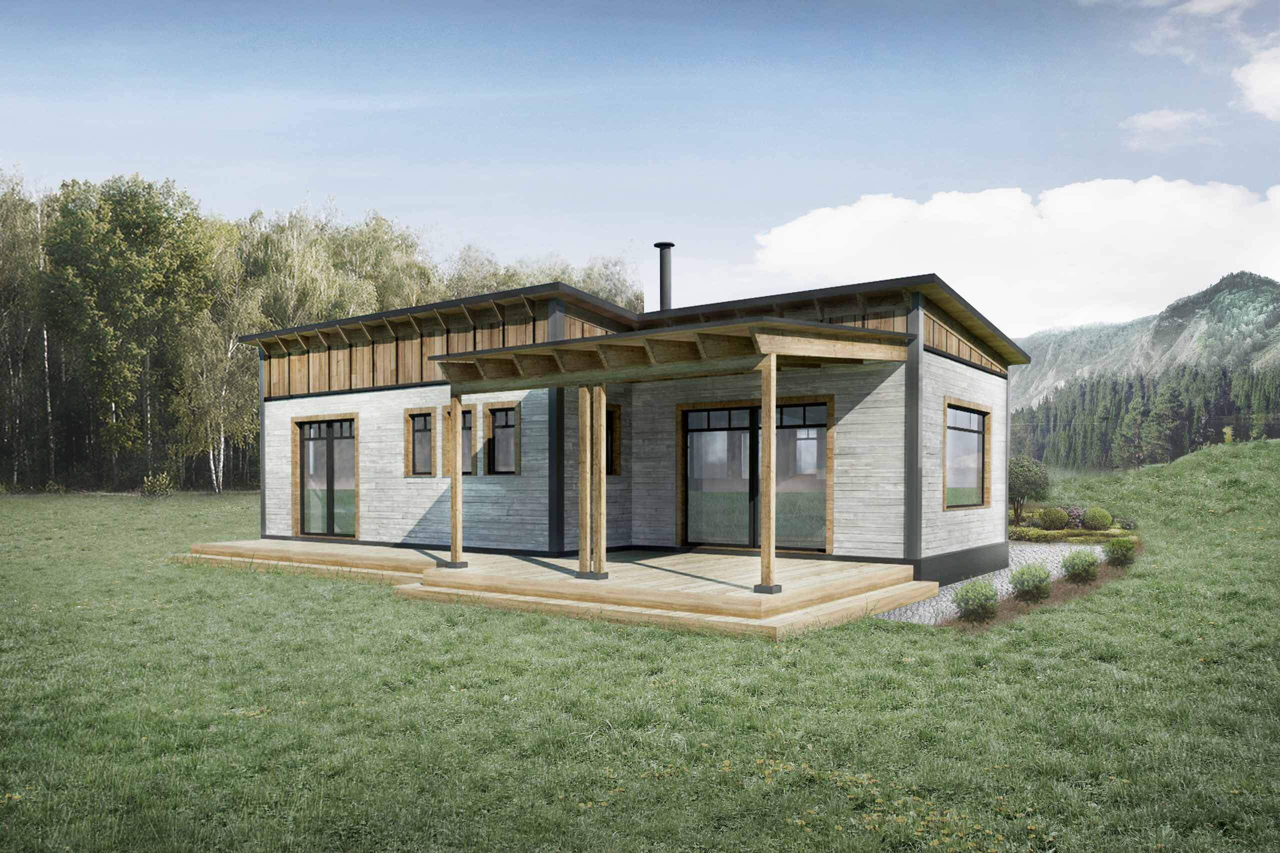 Truoba Mini 217 cabin house plan design
