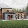 2500 sq ft house plan rear elevation Truoba 118