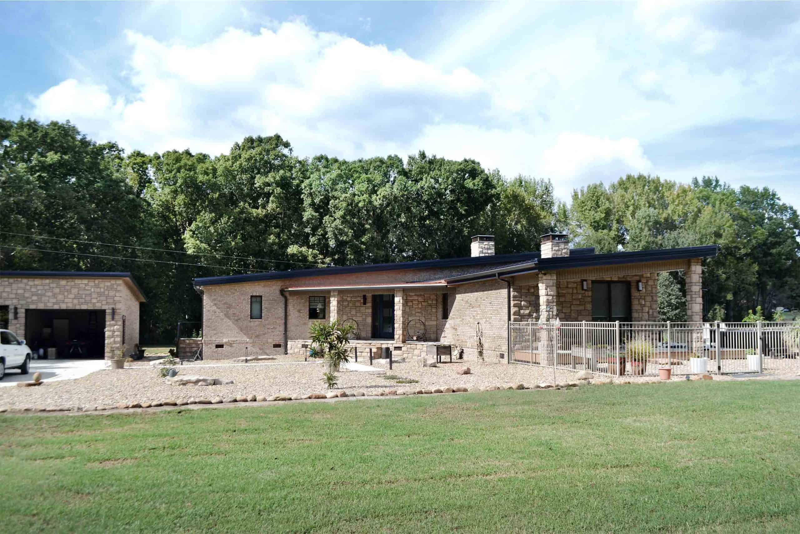 Truoba built house front facade