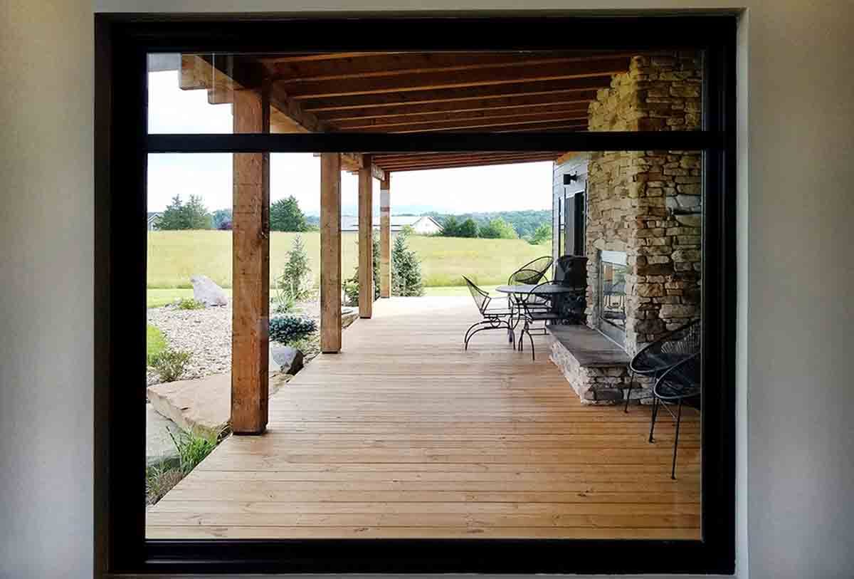 Truoba built house porch in Virginia