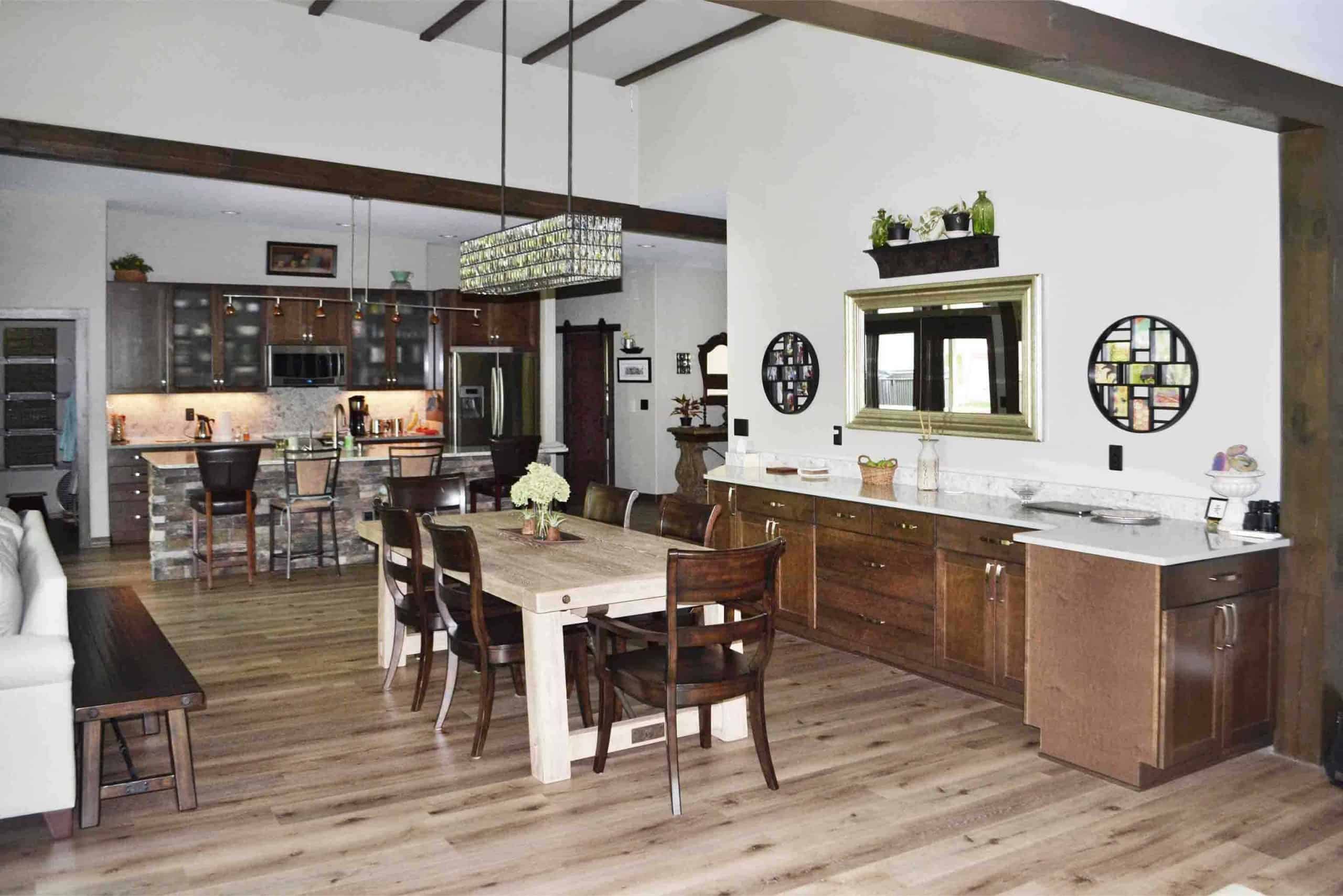 Truoba house dining room interior in Tennessee