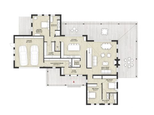 Truoba Class 316 house first floor plan