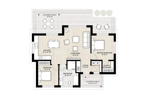 Truoba Mini 118 house floor plan