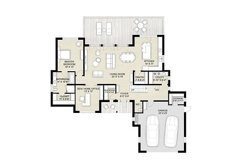Truoba 118 - 3 bedroom house plan
