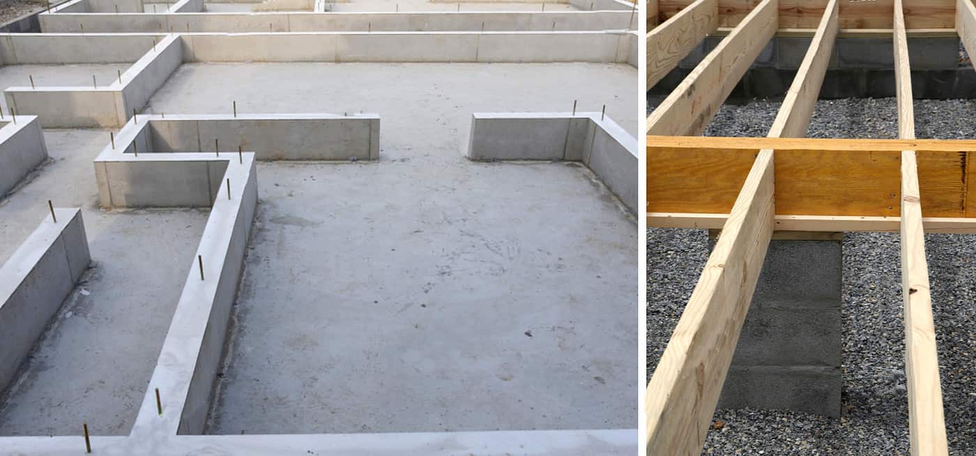 slab foundation vs basement Slab on grade or a foundation and basement