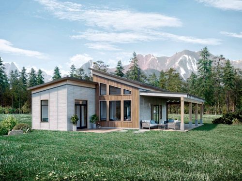 Truoba Mini 419 - 1200 sq ft house elevations