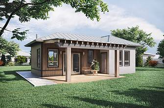 Truoba mini 120 house plan with porches