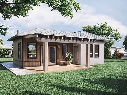 Truoba mini 120 house plan with porches
