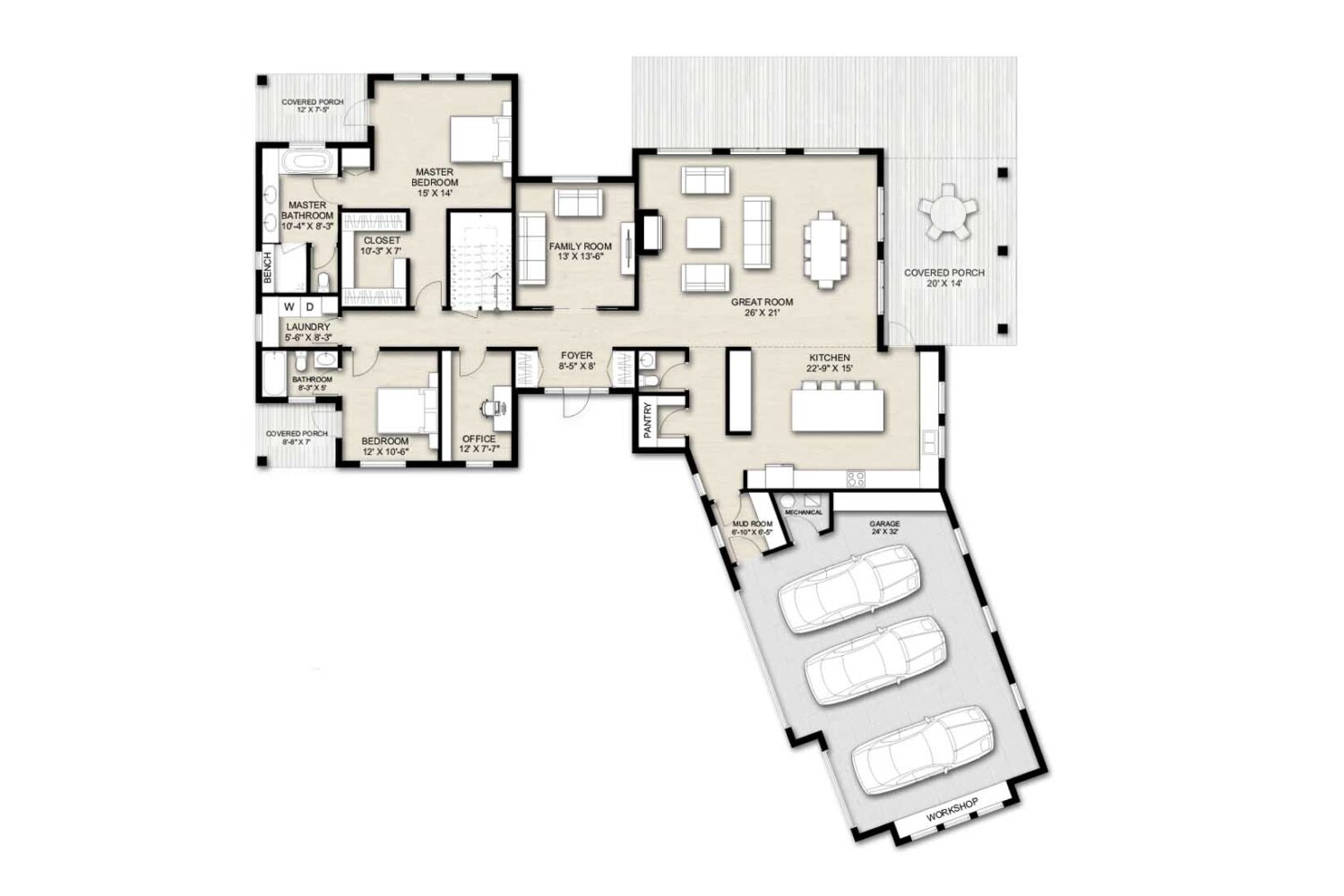 Truoba Class 519 first floor house plan