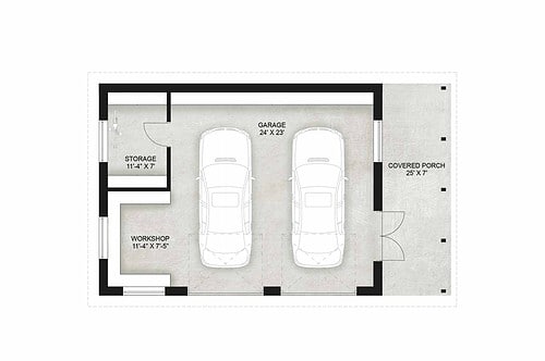 Truoba Garage 117 detached garage plan