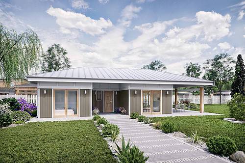 Truoba Mini 319 narrow lot house elevations