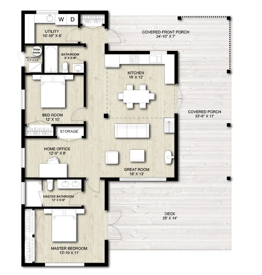 Truoba 321 Modern House Plan | Truoba Plan 924-2
