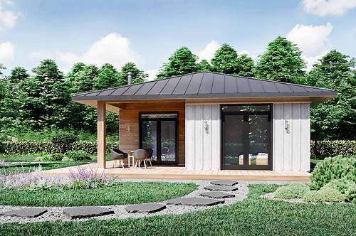 Truoba Mini 221 pool house side elevation