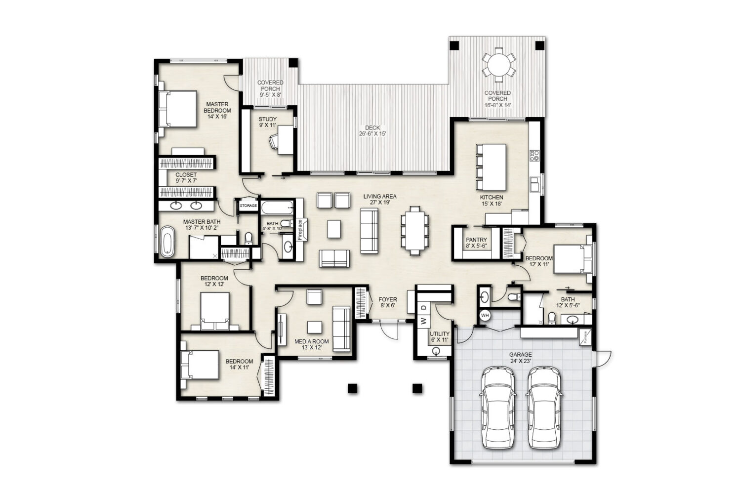 Truoba Class 421 4 bedroom house plan
