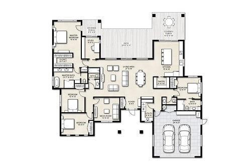 Truoba Class 421 4 bedroom house plan
