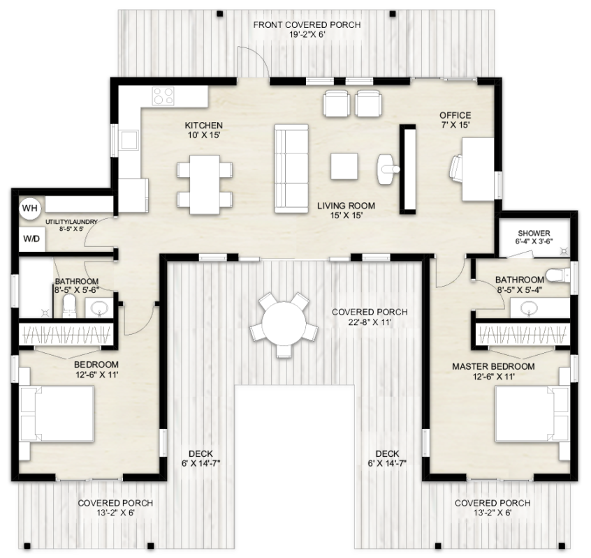 U-Shaped House Plans - Designed By The Architects