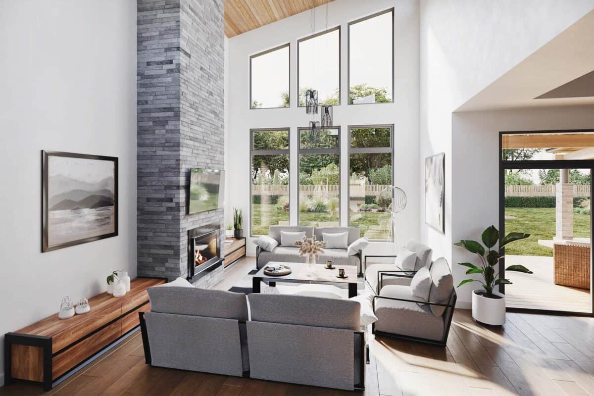 Truoba 622-3 bedroom house living room
