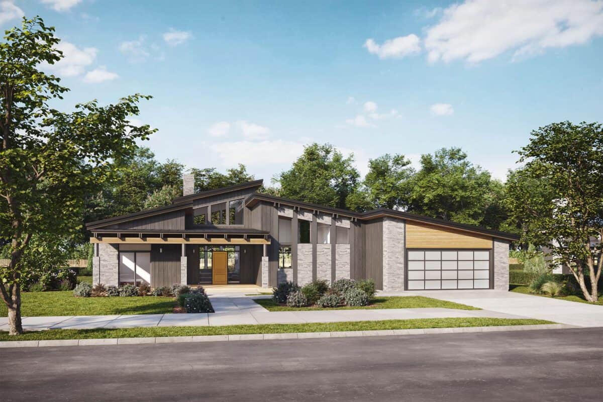 Truoba 622 mid-century modern house plans
