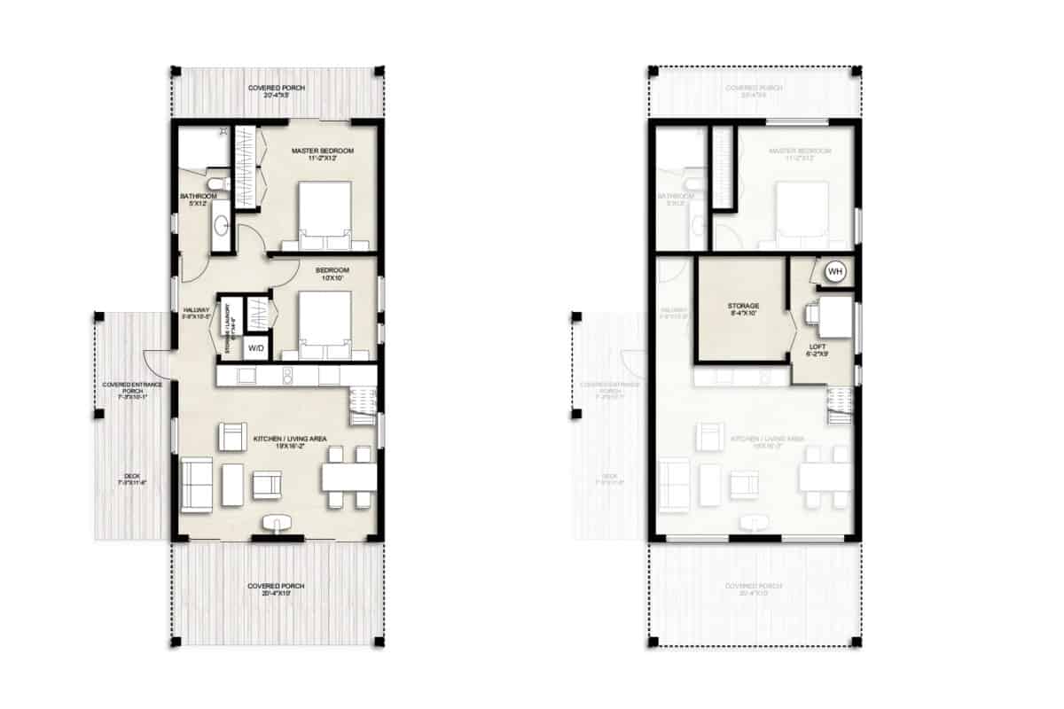 Truoba 800 sq. ft. house plans