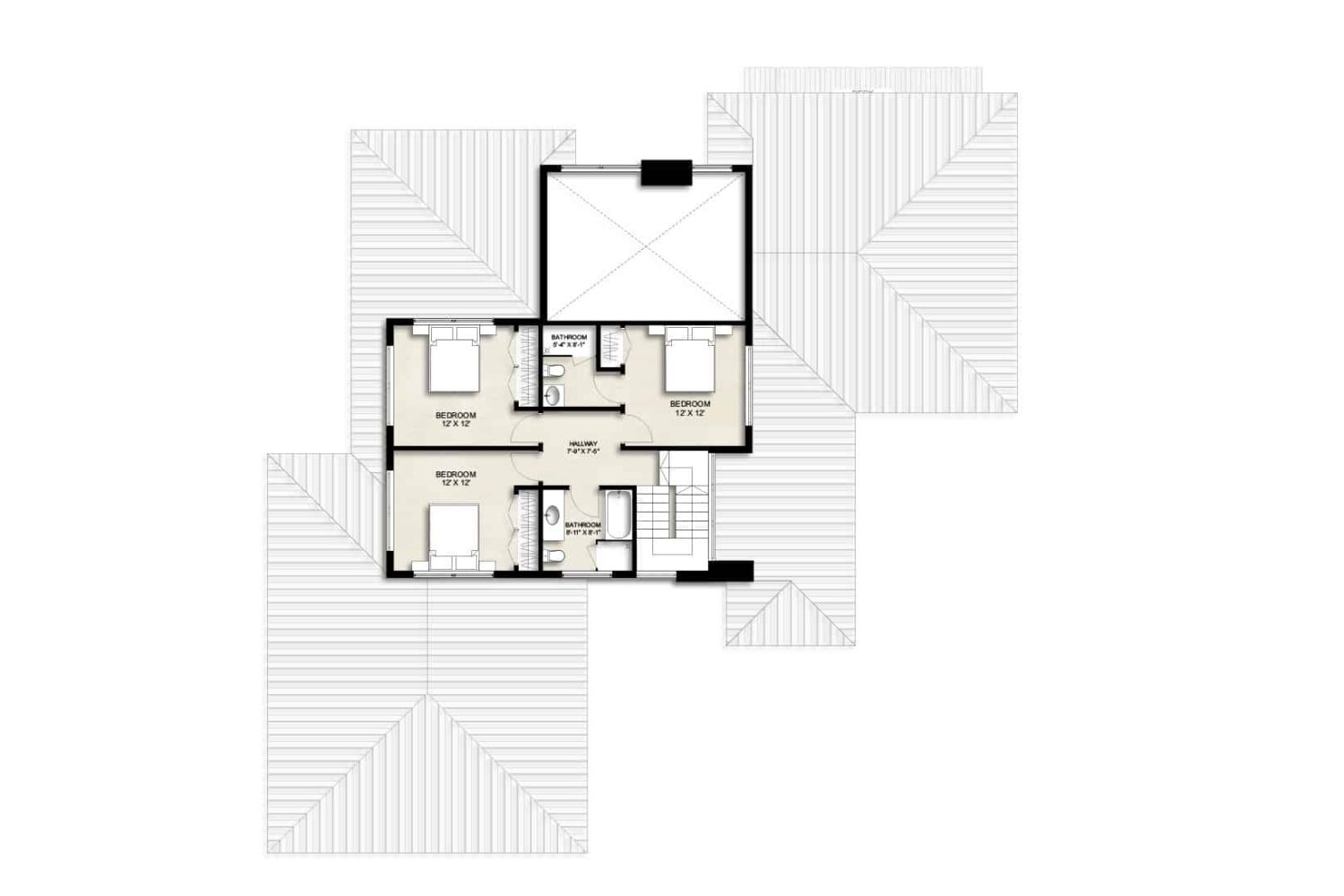 Truoba 1222 house second floor plan