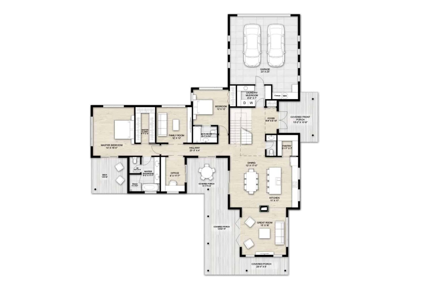 Truoba Class 422 first floor house plan