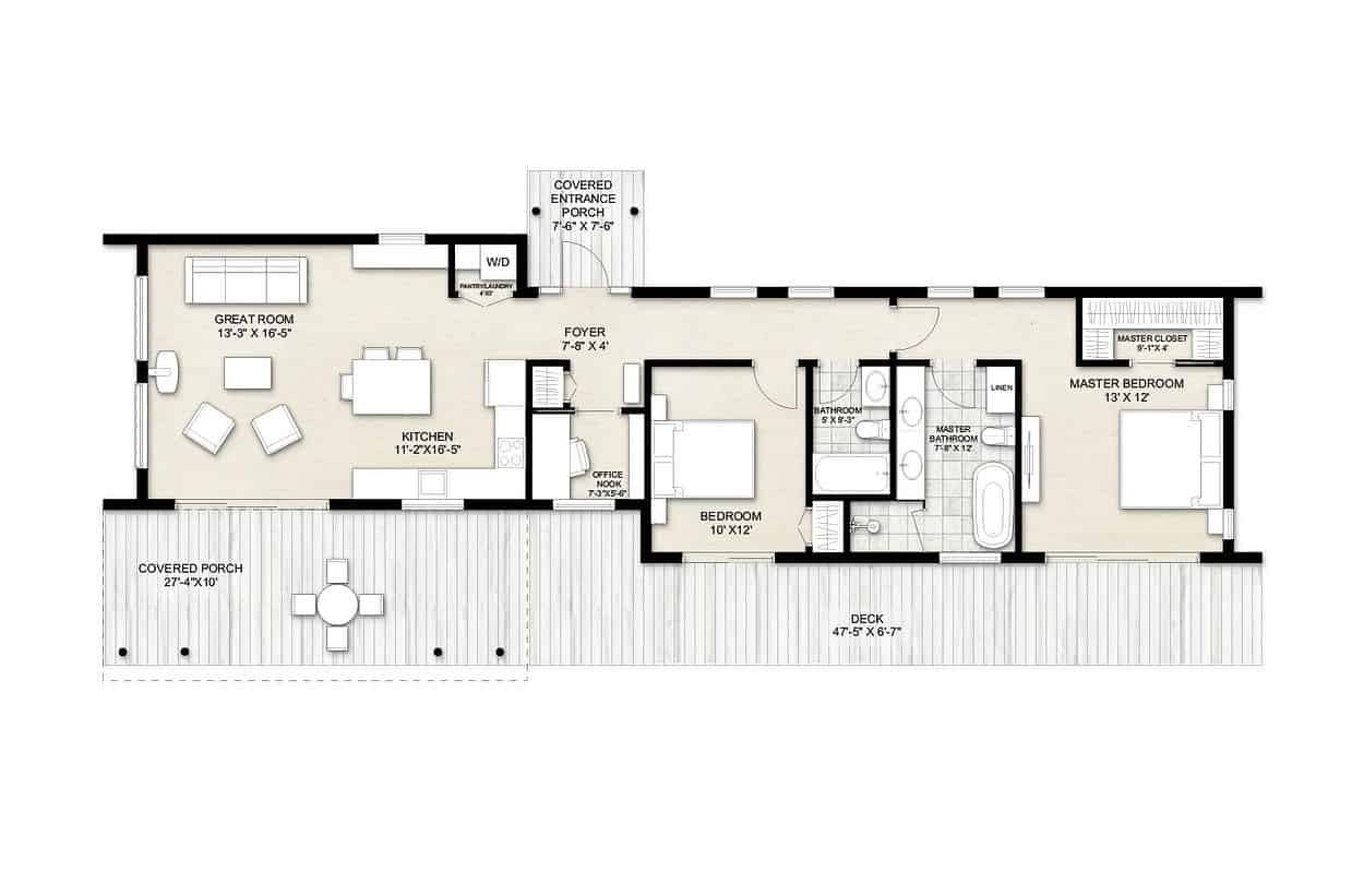 Truoba Mini 222 Lake House Floor Plans