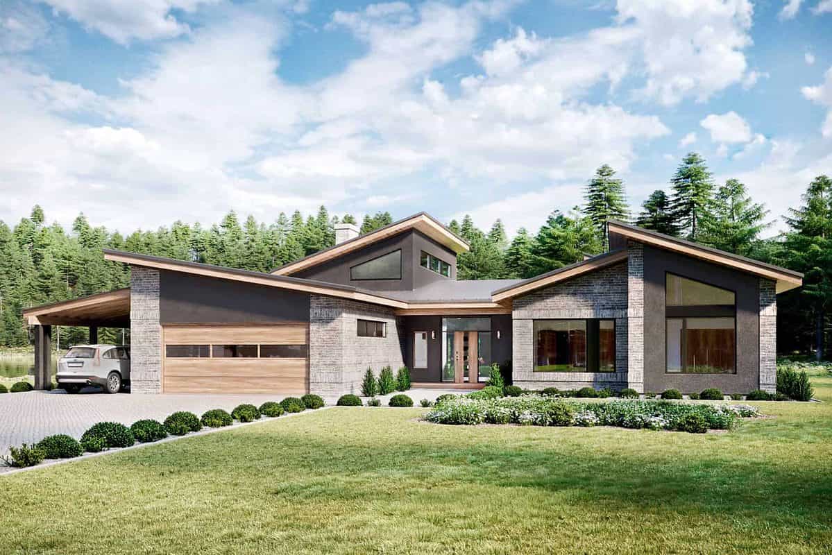 one story modern houses