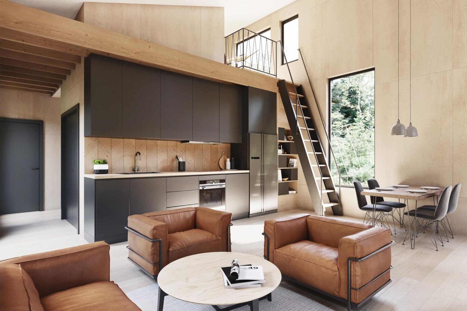 Modern Scandinavian Houses that Maximize Space - Truoba