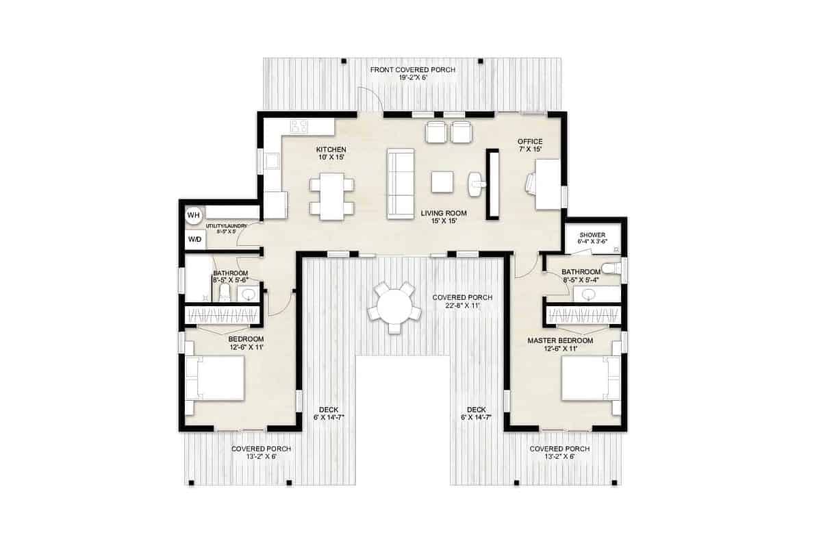 1100 sq ft House Plans