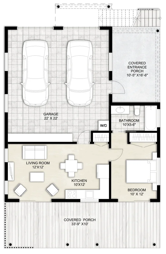 Truoba 123 hip roof ADU house
