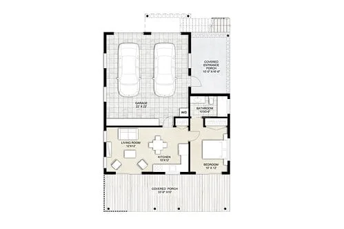 Truoba 123 hip roof ADU house
