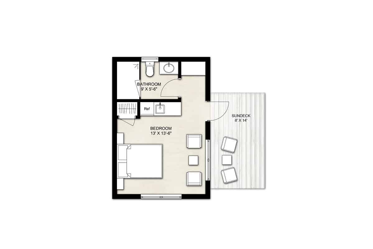 1-Bedroom ADU Floor Plans
