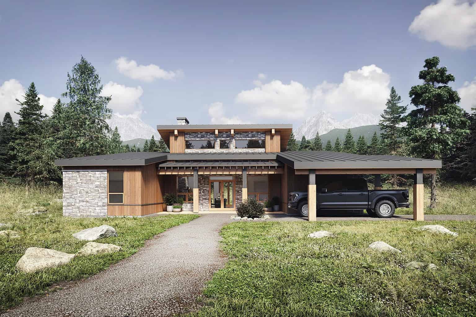 3 Bedroom House Plans - Truoba Houses For Modern Families