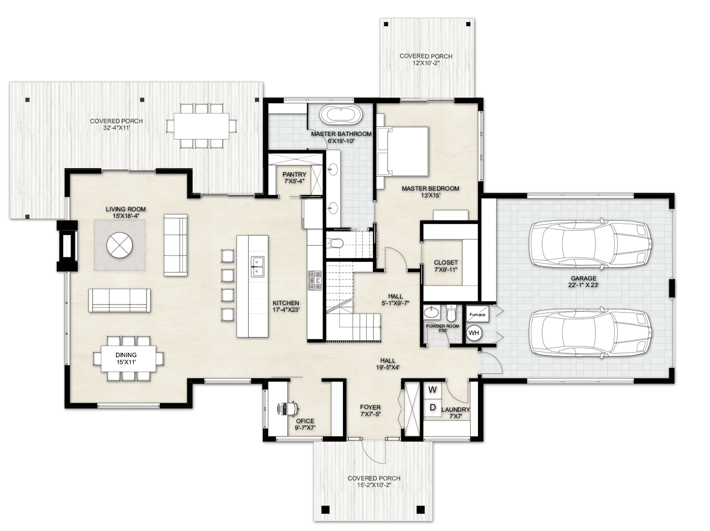 House Plans with Three Bedroom