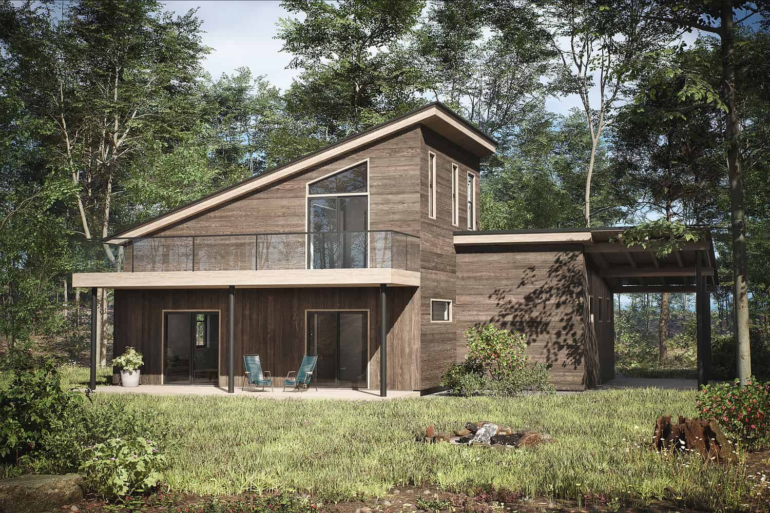 Tiny House Plan TM 623 with second floor