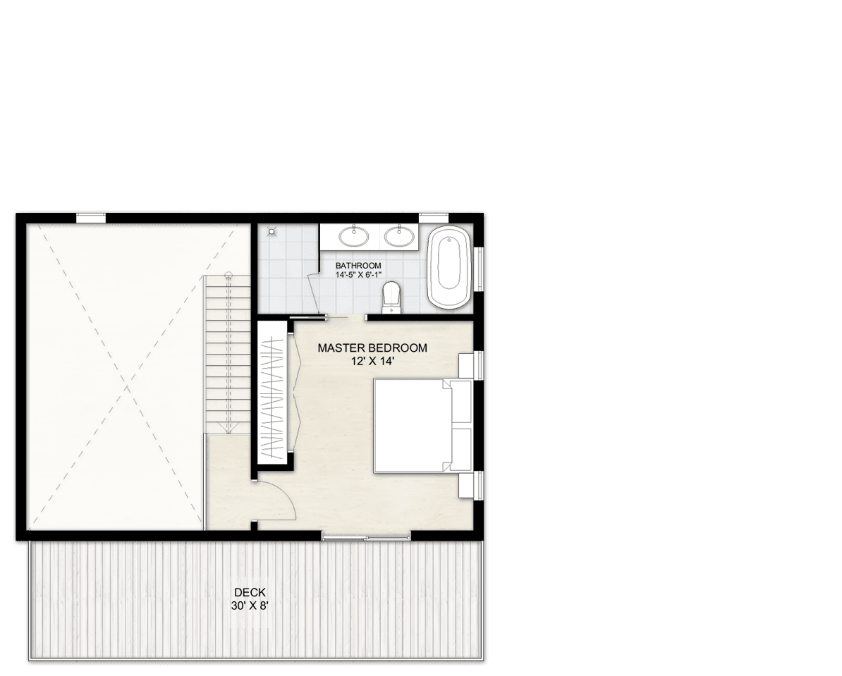 Tiny House Plan TM 623 with second floor