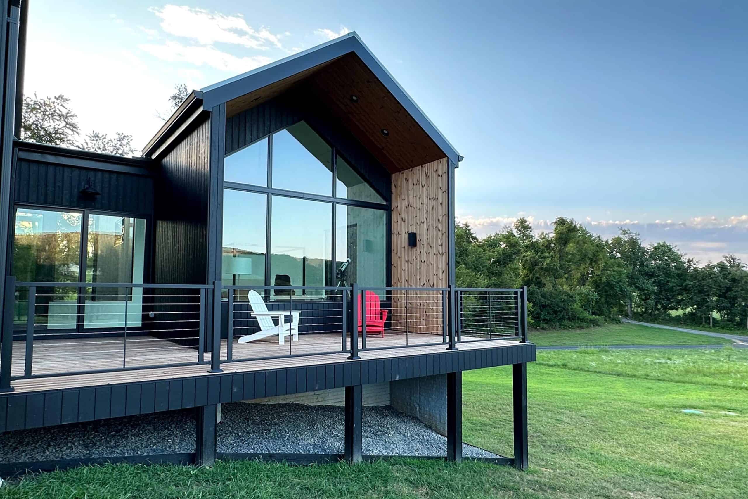 Modern house porch