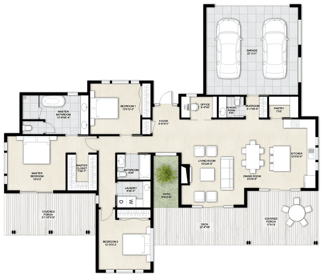Truoba 423 | 3 Bedroom House Plan