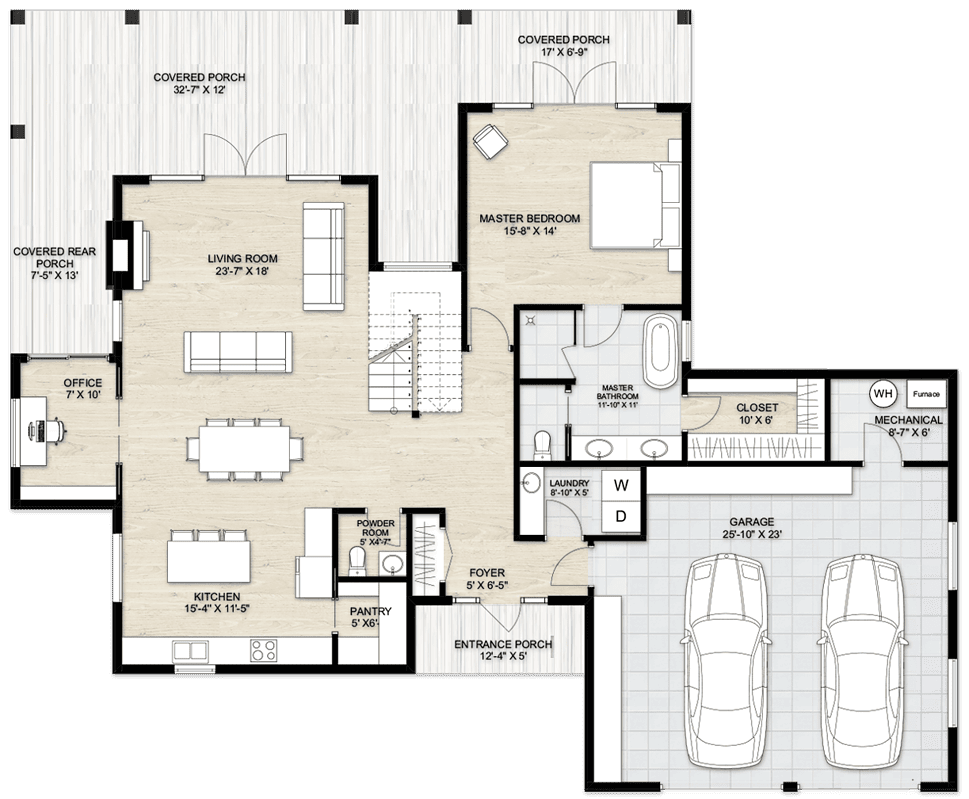 Truoba 1122 | 3 Bedroom House Plan