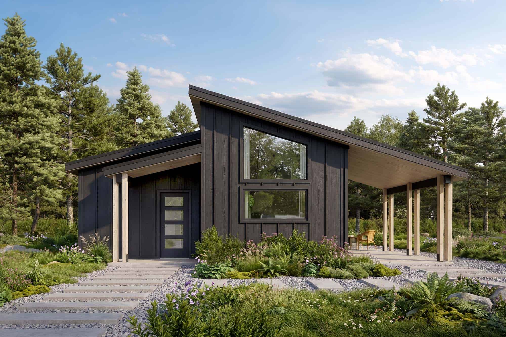 Truoba-Mini-220-house-plan-front-elevation-2 Truoba Mini 220 house front façade