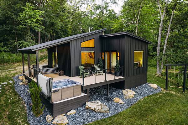 Truoba black facade house
