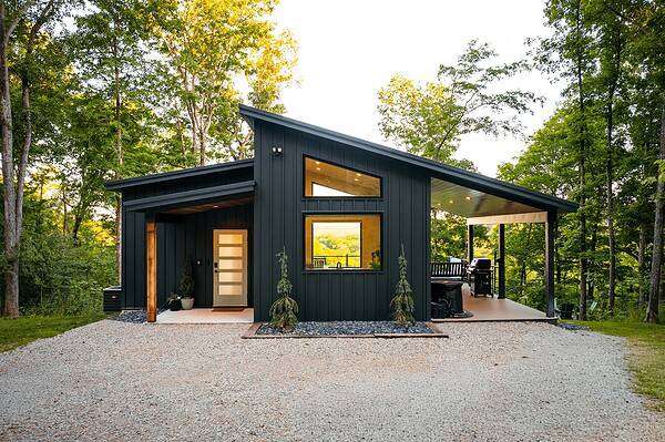 Truoba house black exterior