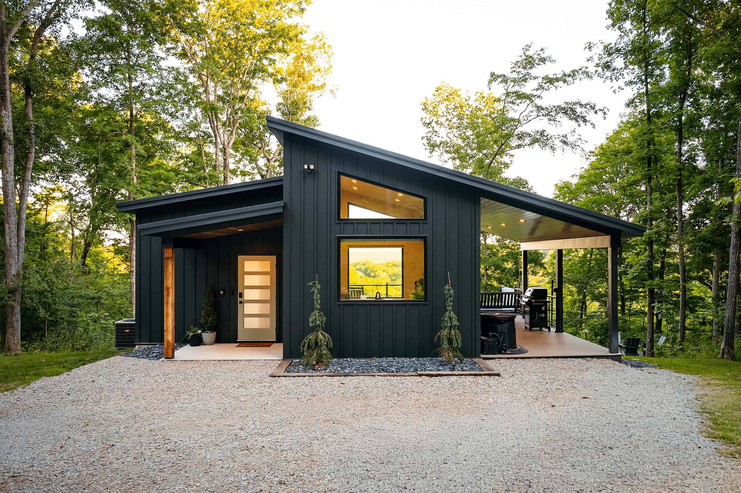 Truoba house black exterior